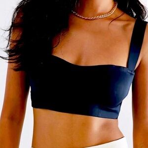 Free People intimately Naomi Longline Bra Black size medium